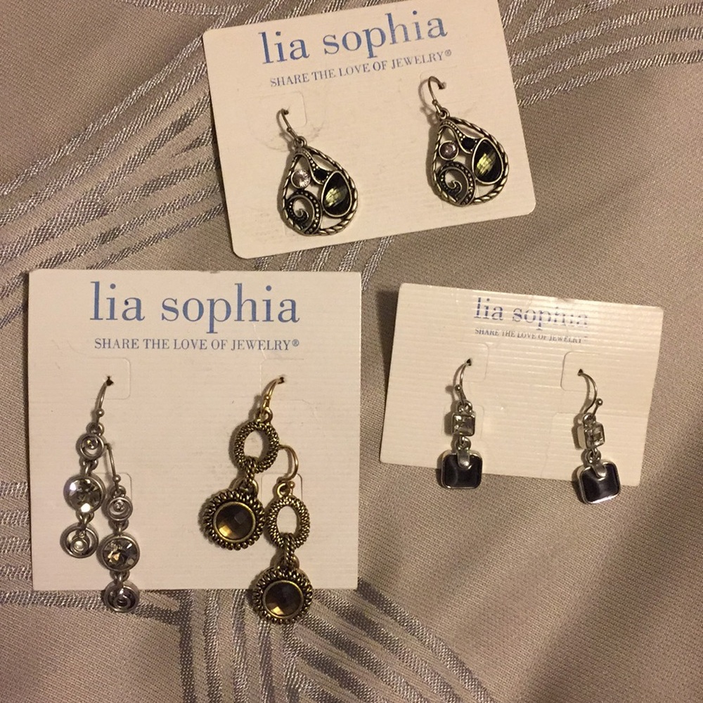 Lia Sophia earrings lot